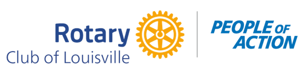 Rotary Club of Louisville People of Action Logo Lockup